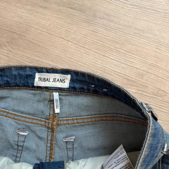 27x30 Blue Flared Bootcut Jeans Y2K 2000s Grunge Massive Leg Opening - Picture 4 of 6